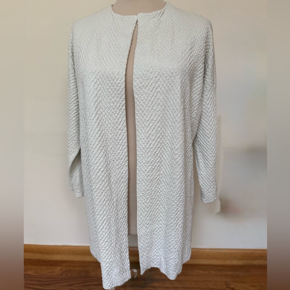 Eileen Fisher Textured Cream Knit 101